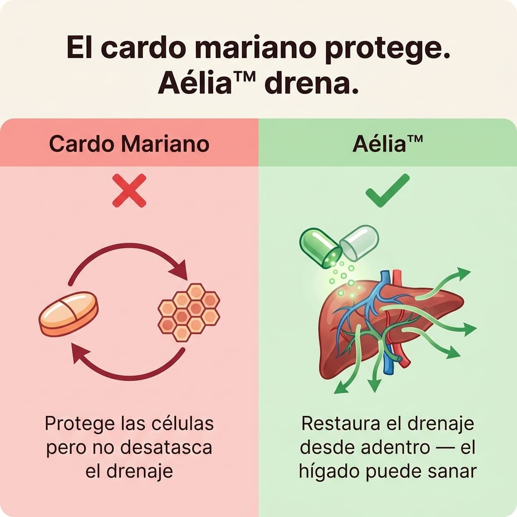 Aélia™ - Fórmula para Hígado Graso y Drenaje Linfático Hepático