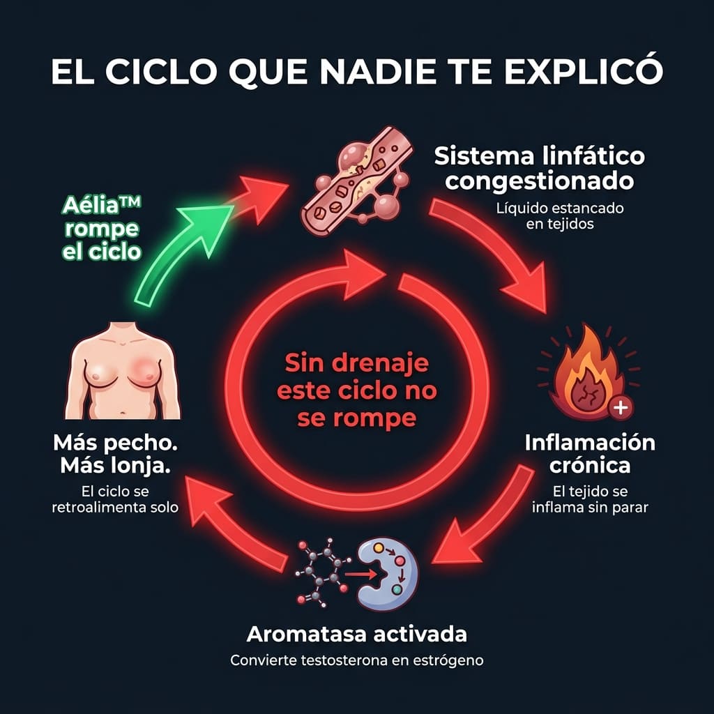 Aélia™ - Fórmula para Hombres: Drenaje Linfático y Balance Hormonal