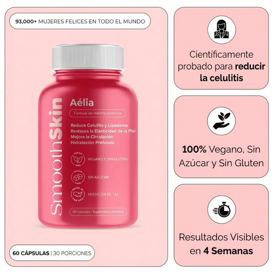 Cápsulas Anticelulitis y Lipedema Smooth Skin by Aelia™