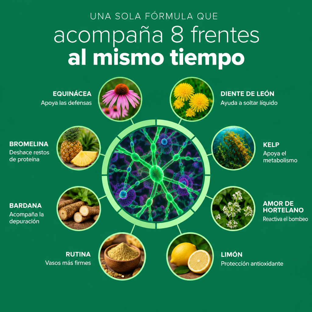 Nueva Fórmula de Máxima Potencia – Cápsulas de Drenaje Linfático